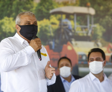 Governador Carlos Massa Ratinho Junior  entrega primeiro trecho de pavimentacao da pr 364, Miguel Picheth, que liga Irati a Sao Mateus do Sul
Foto Gilson Abreu/AEN