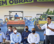 Governador Carlos Massa Ratinho Junior  entrega primeiro trecho de pavimentacao da pr 364, Miguel Picheth, que liga Irati a Sao Mateus do Sul
Foto Gilson Abreu/AEN