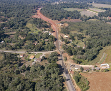 Governador Carlos Massa Ratinho Junior  entrega primeiro trecho de pavimentacao da pr 364, Miguel Picheth, que liga Irati a Sao Mateus do Sul
Foto Gilson Abreu/AEN