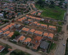 Obras habitacionais em Prudentópolis estão com 90% de conclusão. Foto: Alessandro Vieira/AEN