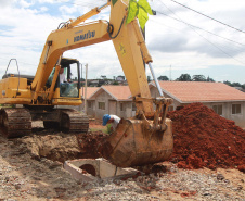 Obras habitacionais em Prudentópolis estão com 90% de conclusão. Foto: Alessandro Vieira/AEN