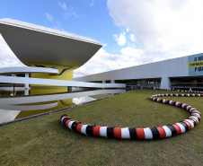 Schwanke, Uma Poética Labirintica.Museu Oscar Niemeyer(MON).Curitiba, 27 de abril de 2021.Foto: Kraw Penas/SECC.