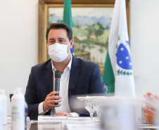 O governador Carlos Massa Ratinho Junior anuncia nesta terça-feira (11) o pagamento de diarias exrtajornada para a Policia Civil do Parana.  Curitiba, 11/05/2021. Foto: Geraldo Bubniak/AEN