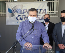 O Governo do Estado inaugurou uma nova Unidade Básica de Saúde (UBS) no município de Ponta Grossa nesta terça-feira (11). A obra possui um investimento de R$ 750 mil de repasse estadual. O secretário de Estado da Saúde, Beto Preto, esteve presente na inauguração e falou sobre a importância desta obra para a população.  -  Ponta Grossa, 11/05/2021  -  Foto: Ari Dias/AEN