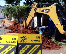 A Sanepar está ampliando o sistema de esgoto sanitário de Goioerê com mais 11,2 mil metros de rede coletora que irão atender os bairros Mutirão II, Jardim Europa e Jardim Primavera. Essas obras vão elevar o atendimento com rede coletora de esgoto a 60% da população. E 100% do esgoto coletado é tratado na estação da cidade. - Foto: Sanepar