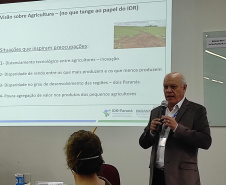 O Secretário de Agricultura e do Abastecimento, Norberto Anacleto Ortigara, deu posse aos integrantes do Comitê Técnico-Científico do IDR-Paraná (Instituto de Desenvolvimento Rural do Paraná - IAPAR-EMATER) nesta quarta-feira (12), em Londrina.  Londrina, 12/05/2021  -  Foto: IDR