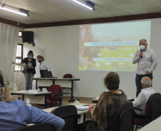 O Secretário de Agricultura e do Abastecimento, Norberto Anacleto Ortigara, deu posse aos integrantes do Comitê Técnico-Científico do IDR-Paraná (Instituto de Desenvolvimento Rural do Paraná - IAPAR-EMATER) nesta quarta-feira (12), em Londrina.  Londrina, 12/05/2021  -  Foto: IDR