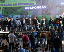 O governador Carlos Massa Ratinho Junior anunciou nesta quinta-feira (13) a liberação de R$ 57,6 milhões para execução de obras estruturantes em Arapongas, na Região Norte.  Foto: Jonathan Campos/AEN