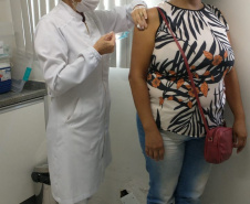 Vacinação de professores.Campo Mourão. Foto:SEED