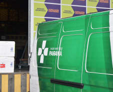 A Secretaria de Estado da Saúde (Sesa) iniciou nesta sexta-feira (14) a distribuição de mais 170.285 medicamentos elencados no chamado “kit de intubação” para pacientes internados com coronavírus. Ao todo 59 hospitais do Plano de Atendimento Covid-19 nas 22 Regionais de Saúde irão receber os medicamentos.Foto: Américo Antonio/SESA