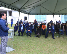 Uma cerimônia no jardim do Palácio Iguaçu, em Curitiba, realizada na manhã deste sábado (15), marcou a abertura oficial da 26ª edição da Marcha para Jesus. Ao lado de pastores de diferentes denominações religiosas da capital, o governador Carlos Massa Ratinho Junior e a primeira-dama Luciana Saito Massa acompanharam a solenidade, além de outras autoridades. O evento faz parte do Calendário Oficial do Estado. - Curitiba, 15/05/2021  -  Foto: José Fernando Ogura/AEN