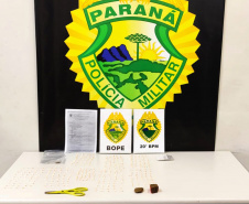 PM desmantela esquema de tráfico de drogas no Bairro Alto e cumpre 13 Mandados de Prisão e seis de Busca e Apreensão na Capital e RMC  -  Curitiba, 20 de maio de 2021. Operação Iracema  - Foto: Soldado Amanda Morais