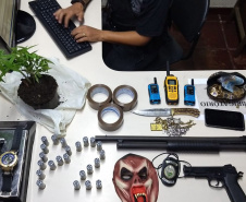 PM desmantela esquema de tráfico de drogas no Bairro Alto e cumpre 13 Mandados de Prisão e seis de Busca e Apreensão na Capital e RMC  -  Curitiba, 20 de maio de 2021. Operação Iracema  - Foto: Soldado Amanda Morais