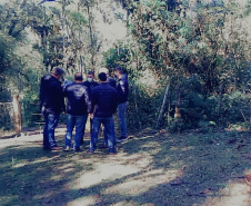 Técnicos da Cohapar e da Prefeitura de Rio Azul vistoriaram nesta quinta-feira (20) um terreno que poderá ser usado para a construção de novas casas populares na cidade, na região Centro-Sul do Paraná. O objetivo dos órgãos é ampliar os investimentos em habitação para o município, que já possui outros dois projetos em andamento e somam R$ 6,7 milhões de investimentos públicos para atendimento da população. (Foto: Alessandro Vieira / AEN)