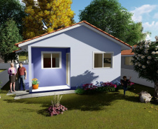 Com um investimento de R$ 2,5 milhões do Governo do Estado, a cidade de Coronel Domingos Soares irá receber 29 novas casas populares. O empreendimento faz parte do programa Casa Fácil Paraná e oferece à população condições facilitadas de aquisição da casa própria por meio de um financiamento direto da Cohapar. - Curitiba, 21/05/2021  -  Imagem: Cohapar