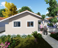 Com um investimento de R$ 2,5 milhões do Governo do Estado, a cidade de Coronel Domingos Soares irá receber 29 novas casas populares. O empreendimento faz parte do programa Casa Fácil Paraná e oferece à população condições facilitadas de aquisição da casa própria por meio de um financiamento direto da Cohapar. - Curitiba, 21/05/2021  -  Imagem: Cohapar