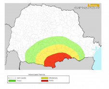 O inverno inicia-se oficialmente em 21 de junho, mas as temperaturas baixas já estão ocorrendo em várias cidades do Paraná