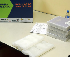 O Governo do Estado descentralizou vacinas contra a Covid-19 da Pfizer/BioNTech para nove municípios do Paraná nesta segunda-feira (24). Ao todo 39.780 doses foram distribuídas para Curitiba, Ponta Grossa, Guarapuava, Foz do Iguaçu, Araucária, Campo Largo, São José dos Pinhais, Colombo e Pinhais. -  24/05/2021  -  Foto: Américo Antonio/SESA