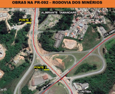Transporte de vigas para obra na PR-092 afetará o trânsito entre Curitiba e Almirante Tamandaré. Foto::DER