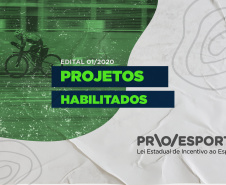 A Superintendência Geral do Esporte torna pública a Lista dos projetos habilitados do Edital 01/2020  do Programa Estadual de Fomento e Incentivo ao Esporte (PROESPORTE) do Edital 01/2020 .  -  Curitiba, 21/05/2021  -  Foto: Paraná Esporte
