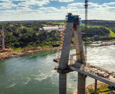 Segunda ponte entre Brasil e Paraguai atinge 57% de execução. Foto:
Alexandre Marchetti/Itaipu Binacional