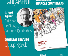 A Biblioteca Pública do Paraná (BPP), por meio do selo Biblioteca Paraná, acaba de lançar o livro Narrativas Gráficas Curitibanas: 210 Anos de Charges, Cartuns e Quadrinhos, do quadrinista, curador e pesquisador José Aguiar.  -   Curitiba, 28/05/2021  -  Foto: Divulgação BPP