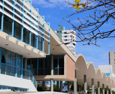 Tombamento pelo Patrimônio Nacional do Museu de Arte de Londrina. Este é o primeiro prédio do Norte do Estado a ser reconhecido com o Tombamento Nacional.  -   Curitiba, 31/05/2021  -  Foto: Emerson Dias