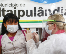 Paraná ultrapassa 50% do grupo prioritário vacinado com a primeira dose contra a Covid .Foto: Jonathan Campos/AEN
