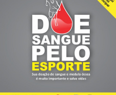 A Secretaria de Estado da Saúde, por meio do Hemepar (Centro de Hematologia e Hemoterapia do Paraná) em parceria com a Secretaria Municipal do Esporte, Lazer e Juventude de Curitiba, lança nesta terça-feira (01), a Campanha “Doe Sangue Pelo Esporte”. A iniciativa, além de aumentar o número de cadastros de doadores de medula óssea é sensibilizar e incentivar a doação de sangue. - Foto/Arte: SESA