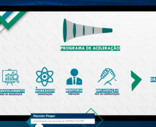 O Banco Regional de Desenvolvimento do Extremo Sul (BRDE) lançou nesta segunda-feira (31) a segunda edição do BRDE Labs, um programa que tem o objetivo de capacitar e acelerar o desenvolvimento do Estado do Paraná aproximando as startups do Governo, Universidade, Indústrias e o BRDE. -  Curitiba, 01/06/2021  -  Foto: Julia Beatriz Duda/BRDE