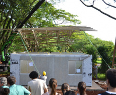 Grupo de construção modular da UEL é vinculado a centro de inovação da USP. Foto:UEL