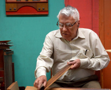 O Museu Oscar Niemeyer (MON) leva a Piraquara, na Região Metropolitana de Curitiba, obras da exposição ?Estruturas e Valores?, do artista paranaense Antonio Arney. A mostra é um recorte da que foi apresentada no MON até março de 2019 e será inaugurada no dia 10 de junho, na Casa da Memória Manoel Alves Pereira. - Foto: Gilson Camargo