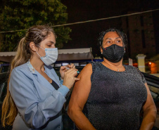 Paranaguá e Antonina, no Litoral, avançam na vacinação e imunizam a população na faixa dos 40 anos. Foto: Prefeitura de Paranaguá