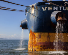 No Dia Mundial dos Oceanos, comemorado nesta terça-feira (8), a Portos do Paraná reforça o compromisso com a preservação do ambiente, que ocupa 71% da superfície da Terra, é importante para a atividade econômica de milhões de famílias, além de ajudar a regular o clima do planeta.  -  Paranaguá, 08/06/2021  -  Foto: Claudio Neves/Portos do Paraná