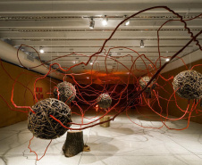 O Museu Oscar Niemeyer (MON) reabriu ao público com uma nova exposição: "Radical", primeira individual da artista Sonia Dias Souza, na Sala 1 do Museu. Com curadoria de Agnaldo Farias, a mostra tem caráter imersivo e reúne fotografias e instalações inéditas.  -  Curitiba, 10/06/2021  -  Foto: André Nacli