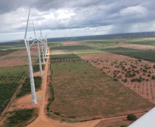 Copel adquire complexo eólico e aumenta em 29% a capacidade de geração no segmento. O empreendimento tem 186,7 MW de capacidade instalada e está localizado no município de Serra do Mel (RN), região considerada uma das melhores do mundo para a geração de energia de fonte eólica. -  Foto: Divulgação Copel