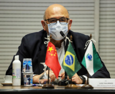 Integrantes do Grupo de Trabalho do Plano Estadual Ferroviário detalharam nesta sexta-feira (11) o projeto de execução da Nova Ferroeste a representantes do Consulado da China em São Paulo. Participaram do encontro virtual a cônsul no estado, Chen Peijie, e o conselheiro comercial He Jim.  -  Curitiba, 11/06/2021  -  Foto: José Fernando Ogura/AEN