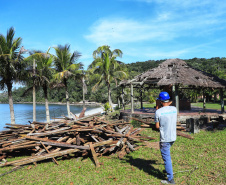 Ilha das Cobras começa a mudar de cara para receber a Escola do Mar
. Foto: José Fernando Ogura/AEN