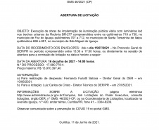 O Departamento de Estradas de Rodagem do Paraná (DER/PR) publicou o edital para licitar a implantação de iluminação pública na BR-277 dentro dos trechos urbanos de três municípios da região Oeste. A publicação foi segunda-feira (14). -  DER/PR