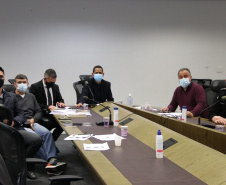 O Secretário da Segurança Pública do Paraná (Sesp), Romulo Marinho Soares, reuniu-se, por videoconferência, no fim da tarde desta quarta-feira (16/06) com representantes do Grupo de Trabalho LGBTQ+ da Pasta para ouvir e avançar os projetos no âmbito da população de lésbicas, gays, bissexuais, travestis e transexuais.  -  Curitiba, 16/06/2021  -  Foto: SESP-PR