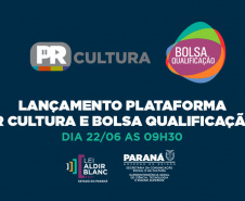 O governador Carlos Massa Ratinho Junior lança nesta terça-feira (22) duas grandes ações culturais. A primeira é o Paraná Cultura, uma plataforma multimídia criada pela Secretaria de Estado da Comunicação Social e da Cultura para dar vez e voz à produção cultural paranaense.  -  Curitiba, 22/06/2021  -  Foto/Arte: SECC