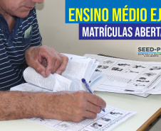 Os estudantes que ingressarem, a partir do próximo semestre, no Ensino Médio na modalidade EJA (Educação para Jovens e Adultos) poderão concluí-lo em um ano e meio (três semestres). -  Curitiba, 23/06/2021  -  Foto: SEED