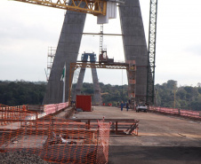 Visita técnica da comitiva formada por membros do Ministério da Infraestrutura, do Ministério da Economia e da Secretaria de Infraestrutura e Logística  e da Nova Ferroeste em Foz do Iguaçu  -  Foz do Iguaçu, 24/06/2021  -  Foto: Alessandro Vieira/AEN