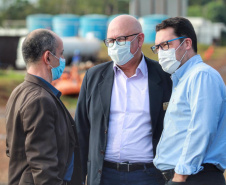 Visita técnica da comitiva formada por membros do Ministério da Infraestrutura, do Ministério da Economia e da Secretaria de Infraestrutura e Logística  e da Nova Ferroeste em Foz do Iguaçu  -  Foz do Iguaçu, 24/06/2021  -  Foto: Alessandro Vieira/AEN