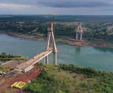 Visita técnica da comitiva formada por membros do Ministério da Infraestrutura, do Ministério da Economia e da Secretaria de Infraestrutura e Logística  e da Nova Ferroeste em Foz do Iguaçu  -  Foz do Iguaçu, 24/06/2021  -  Foto: Alessandro Vieira/AEN