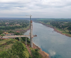 Visita técnica da comitiva formada por membros do Ministério da Infraestrutura, do Ministério da Economia e da Secretaria de Infraestrutura e Logística  e da Nova Ferroeste em Foz do Iguaçu  -  Foz do Iguaçu, 24/06/2021  -  Foto: Alessandro Vieira/AEN