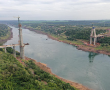 Visita técnica da comitiva formada por membros do Ministério da Infraestrutura, do Ministério da Economia e da Secretaria de Infraestrutura e Logística  e da Nova Ferroeste em Foz do Iguaçu  -  Foz do Iguaçu, 24/06/2021  -  Foto: Alessandro Vieira/AEN