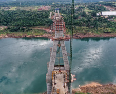 Visita técnica da comitiva formada por membros do Ministério da Infraestrutura, do Ministério da Economia e da Secretaria de Infraestrutura e Logística  e da Nova Ferroeste em Foz do Iguaçu  -  Foz do Iguaçu, 24/06/2021  -  Foto: Alessandro Vieira/AEN