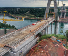 Visita técnica da comitiva formada por membros do Ministério da Infraestrutura, do Ministério da Economia e da Secretaria de Infraestrutura e Logística  e da Nova Ferroeste em Foz do Iguaçu  -  Foz do Iguaçu, 24/06/2021  -  Foto: Alessandro Vieira/AEN