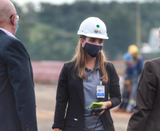 Visita técnica da comitiva formada por membros do Ministério da Infraestrutura, do Ministério da Economia e da Secretaria de Infraestrutura e Logística  e da Nova Ferroeste em Foz do Iguaçu  -  Foz do Iguaçu, 24/06/2021  -  Foto: Alessandro Vieira/AEN